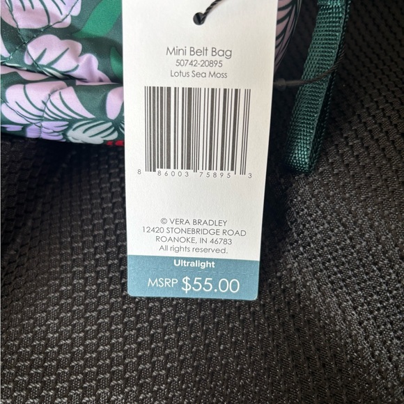 Vera Bradley Outlet Lotus Sea Moss Belt Bag - Picture 4 of 9